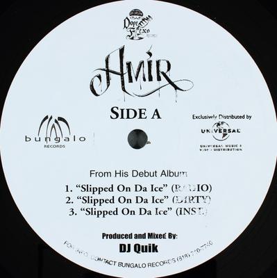 12inch Record AMIR - Slipped On Da Ice NONE Dope Fiend Reco 2002 US Rap & Hip-Hop/R&B Used