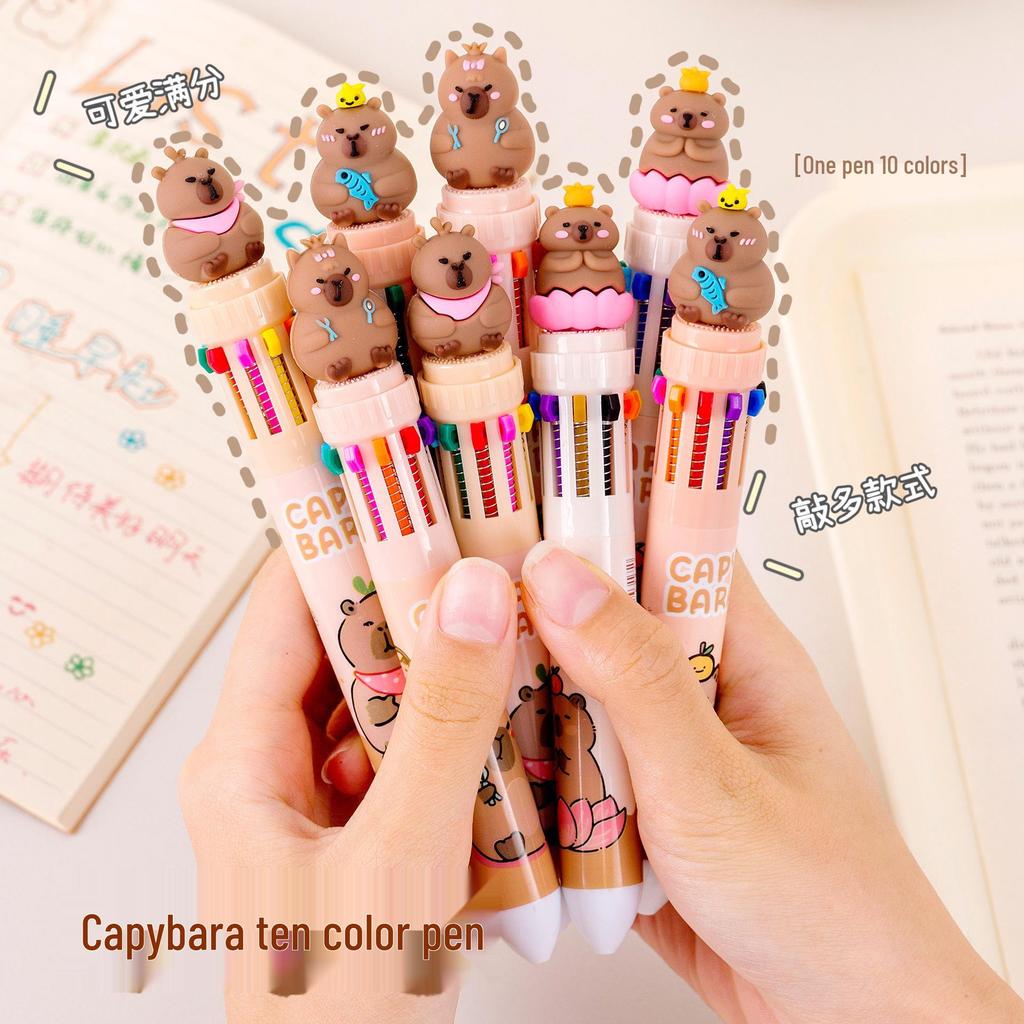 Capybara Schreibwaren Geschenkset: Überraschungsbox für Kinder - Schulbedarf-Packung