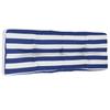 Pallet Cushion Blue and White Striped 120 X 40 X 12 Cm Fabric