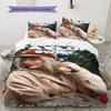Famous Singer  Pattern Bedding Quilt Set Quilt Cover Pillowcase Home Decoration Birthday Gift (1 * Duvet Cover + 2 * Pillowcase, Without Core)