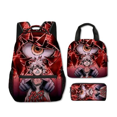 Cartoon Neuheit Harajuku Cool Gachiakuta 3D Druck 3tlg./Set Student Schultaschen Laptop Rucksack Umhängetasche Lunchtasche Federmäppchen