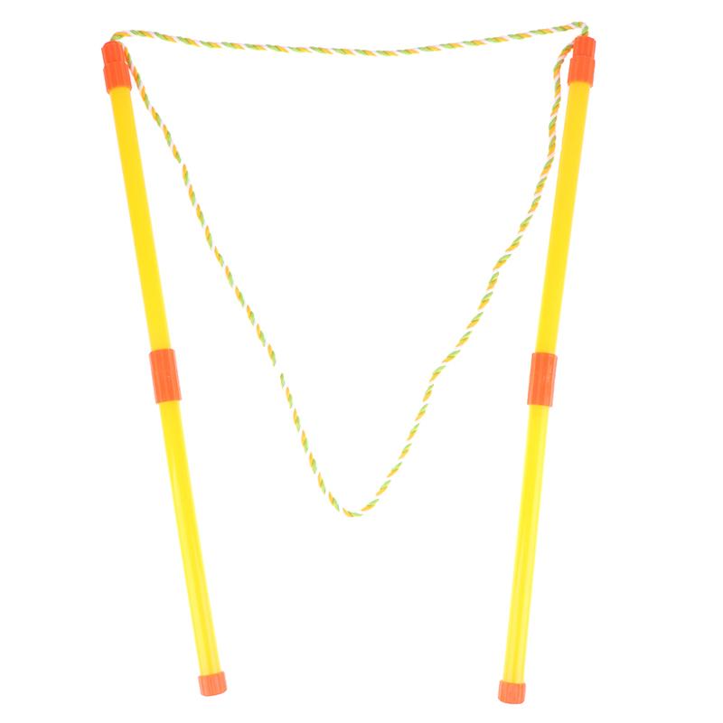 1Set Double Pole Bubble Rope Color Giant Bubble Circle Blowing Bubble Tool
