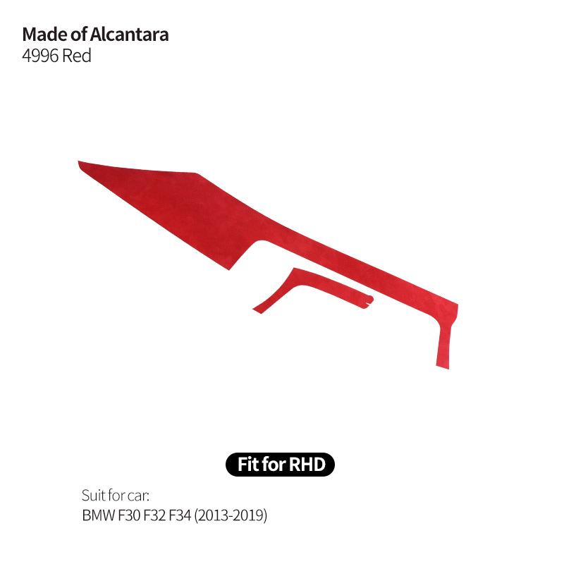 Top Suede For BMW F30 F32 F34 (2013-) Center Console Dashboard trument Panel Trim Sticker Car Interior Tuning Accessories