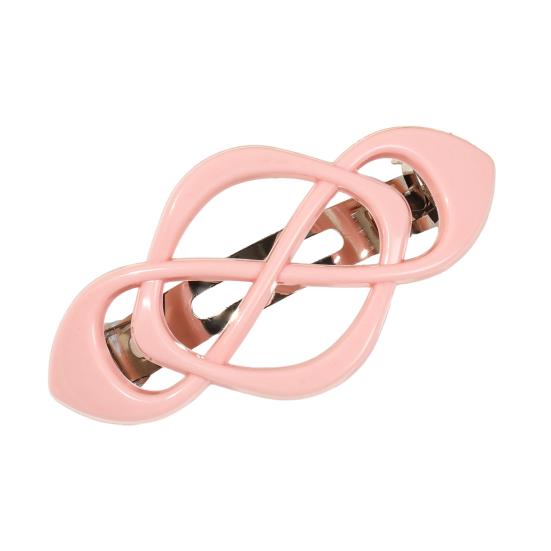 Vintage Französische Haarspange Chinesische Knotenform Metallfeder Haarnadel Rutschfest Starker Halt Hinterkopf Haarspange Haaraccessoires