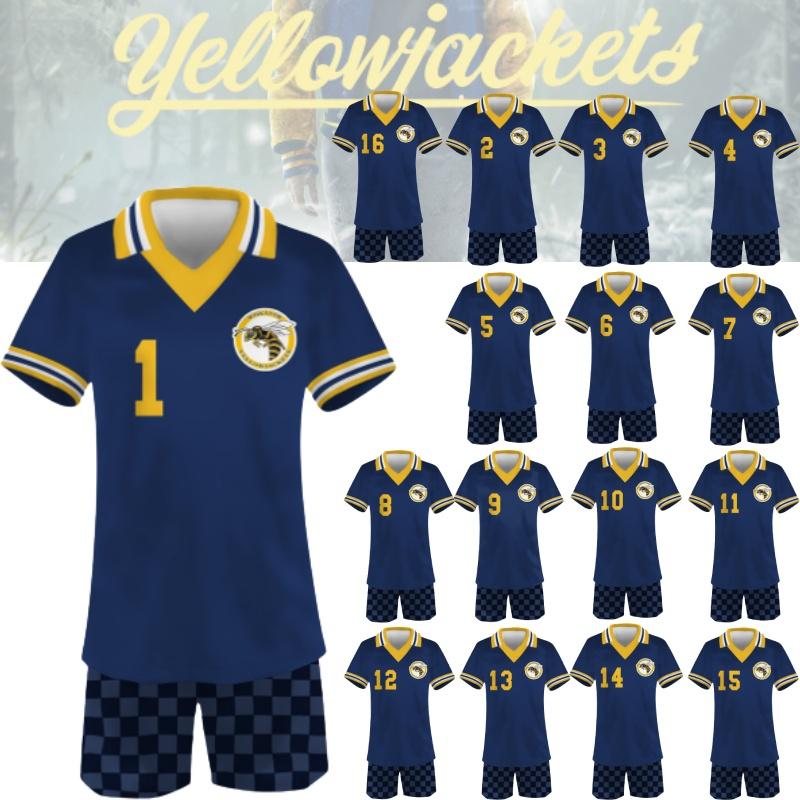 2 Season Yellowjackets Sports Shortsleeved Shorts Suit Number One To Sixteen