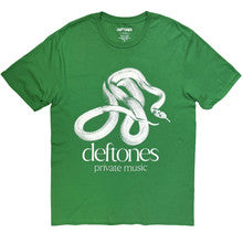 Deftones / Private Music Mono Tee Tops T-Shirt Mens Womens Kids Unisex (Green)