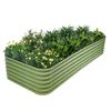 Rust-Proof Galvanized Metal Raised Garden Bed for Vegetables, Flowers, and Herbs