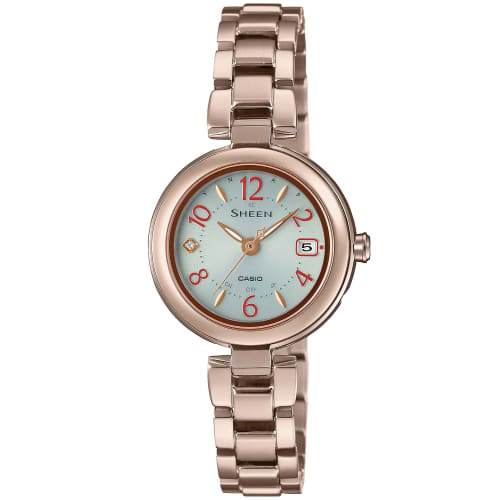 

Casio Sheen Radio-Controlled Solar Watch SHW-7100TCG-7AJF Women s Gold