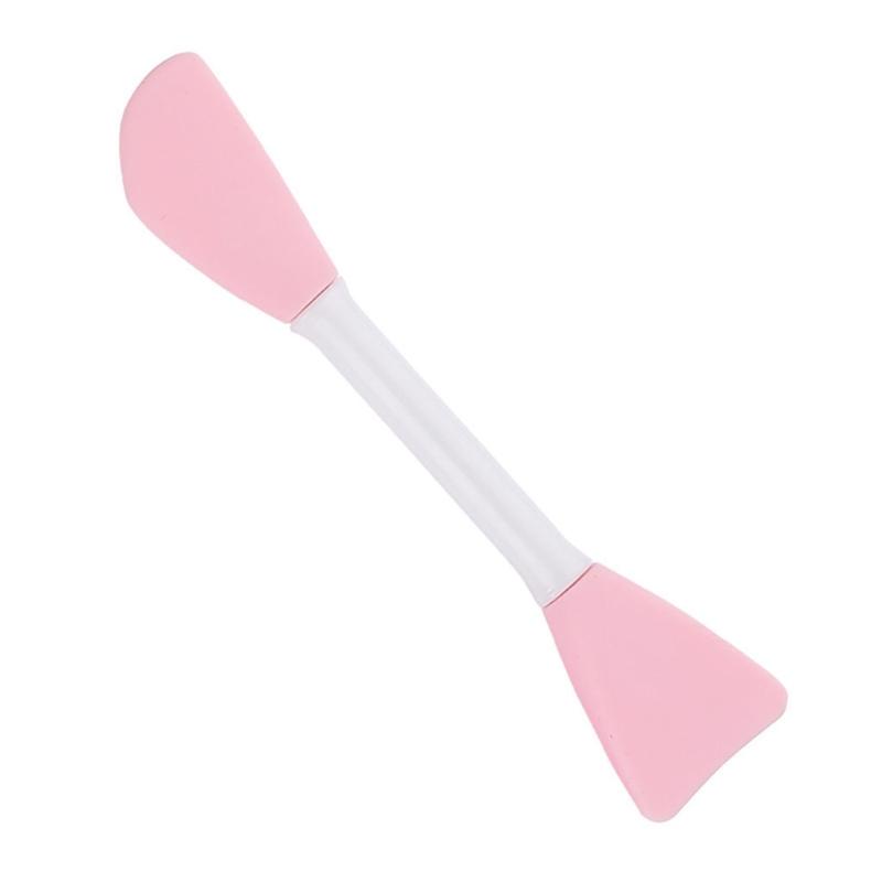 Double-Ended Silicone Face Mask Brush Face Applicator Brush for Facial Clean Brush Pore Cleaner Brush Cosmetic Beauty To розовый