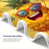 1pc Custom Cute Pineapple Cartoon Beach Towel, Personalized Name Summer Pool Towel for Vacation