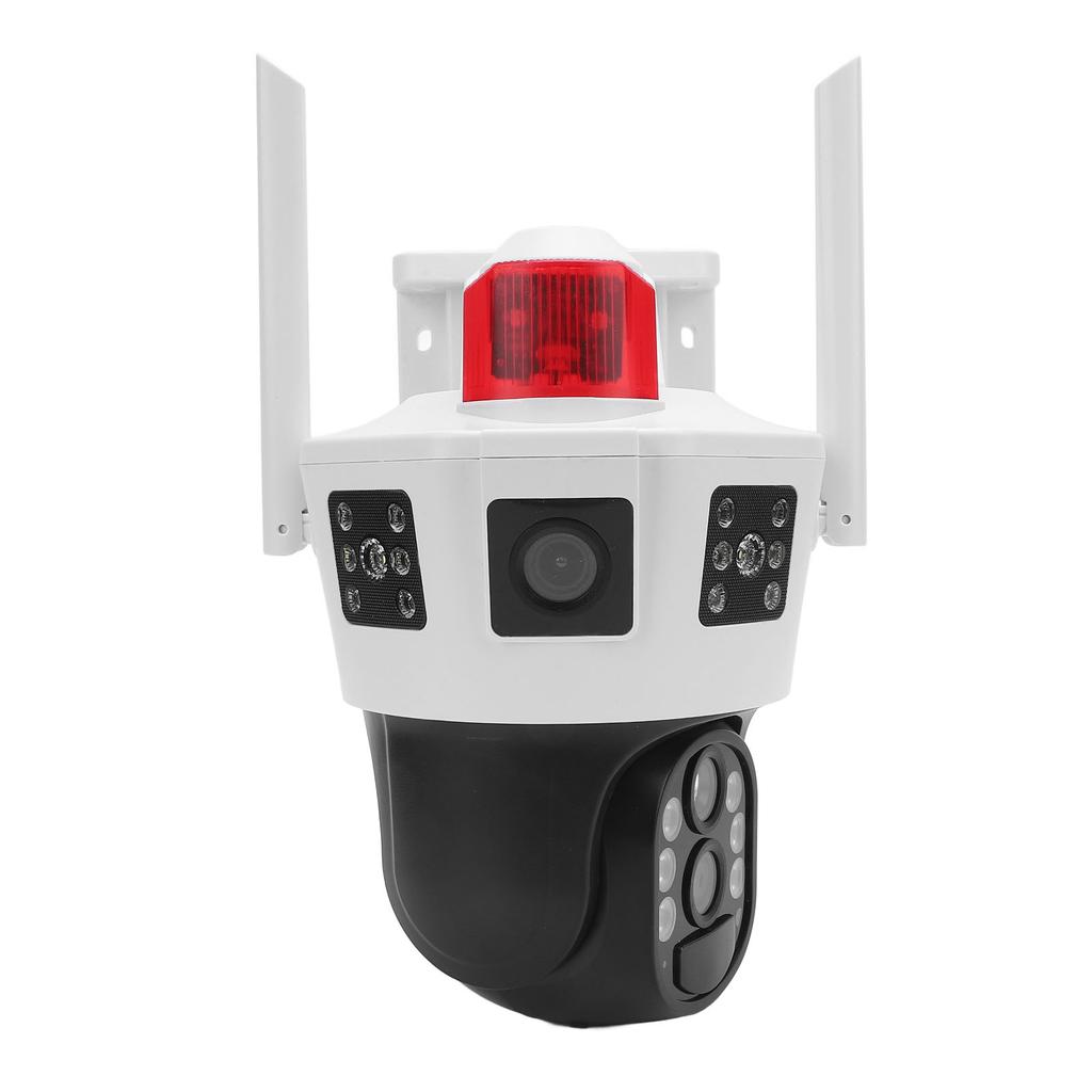 Wireless Outdoor Solar Camera Dual Lens PIR Motion Detection WiFi Outside Solar Security Camera