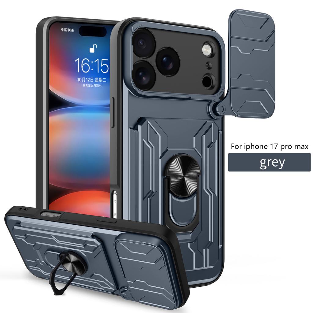 Applicable To iPhone17ProMax Lijia Mobile Phone Case Apple 16Pro Card 15 Bracket 14 Anti-drop X Protective Case