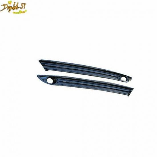 Carbon Fiber For Mazda CX5 CX-5 2017- look Front Fog Light Lamp Strip Trim