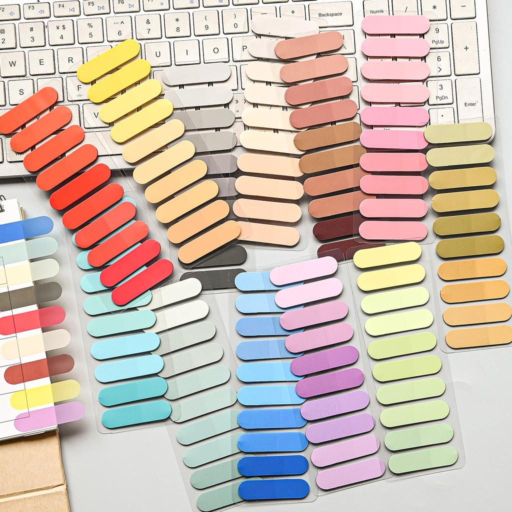 200-2400Sheets Transparent Index Creative Memo Pads Office School Stationery Self-Adhesive Stickers Posted It Sticky Note Pads