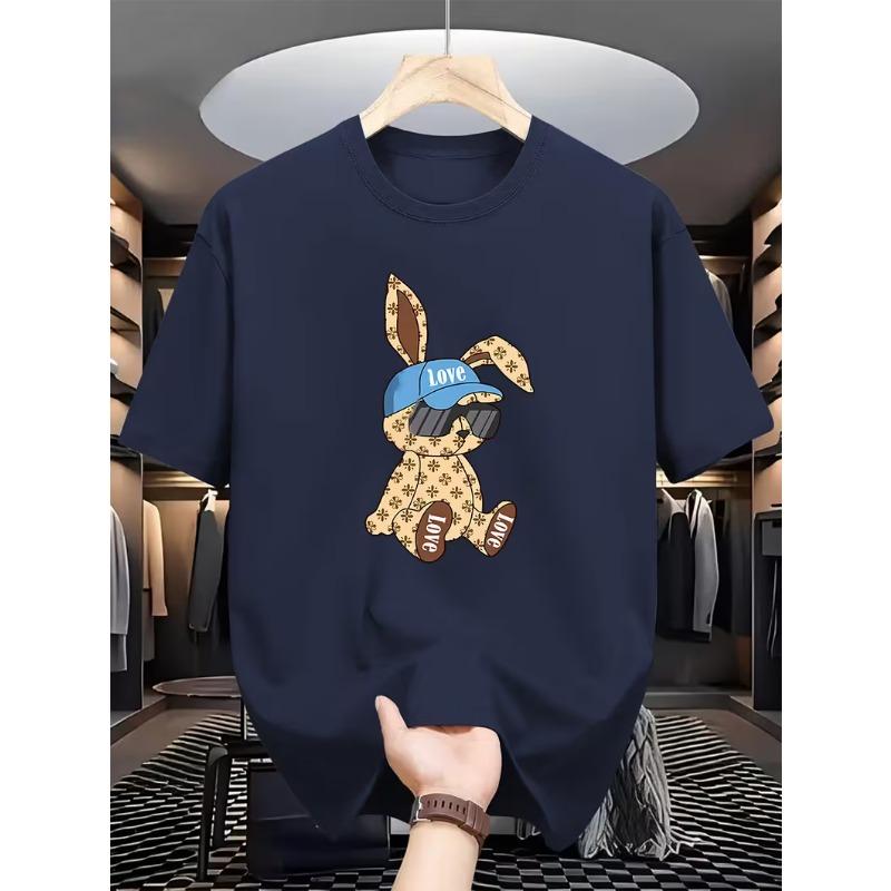 

Loose T-shirt-round neck summer top XL