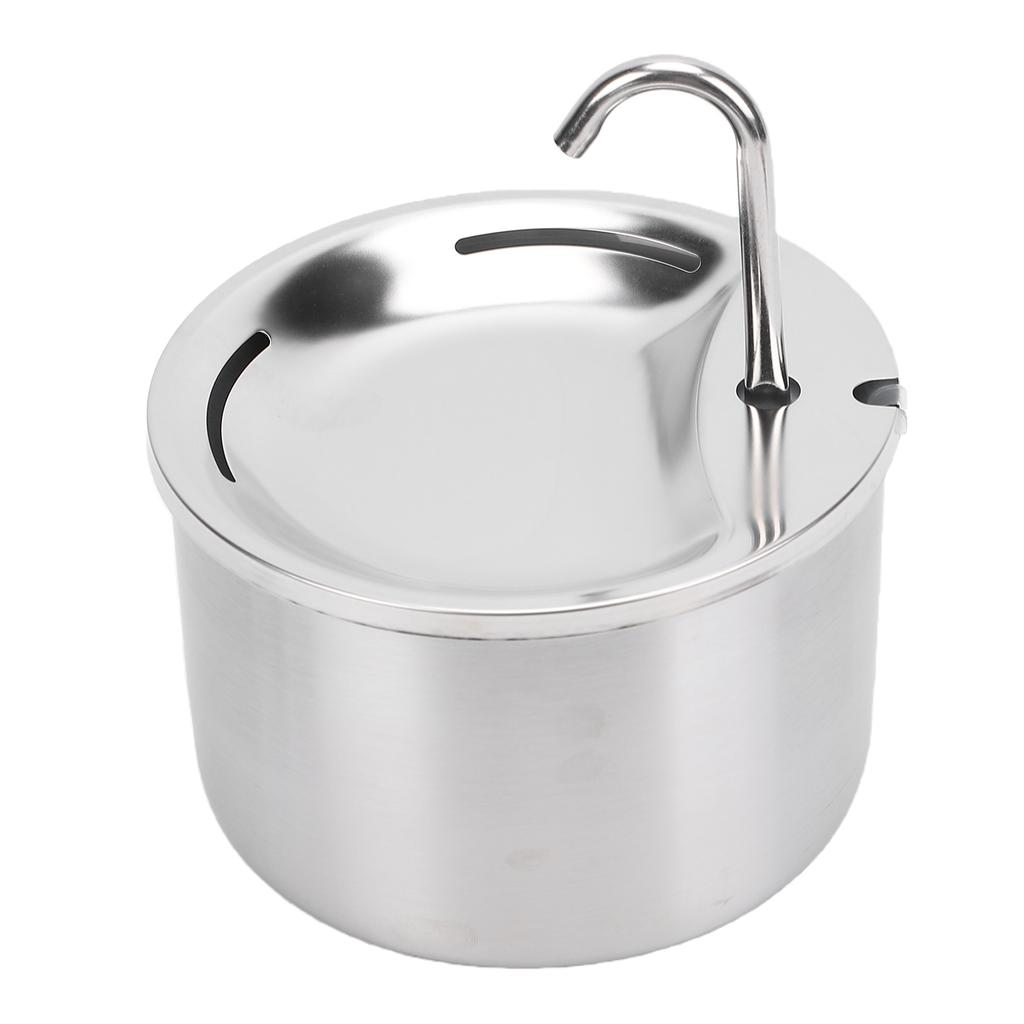 Stainless Steel Pet Water Fountain Quiet Circulating Filtration Automatic Cat Water Dispenser for Dogs Cats
