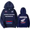 2025 Honda Logo Motorcycle Hoodie Outdoor Riding Honda Q Motorcycle Race All Season Fan Clothing Men's and Women's Clothing