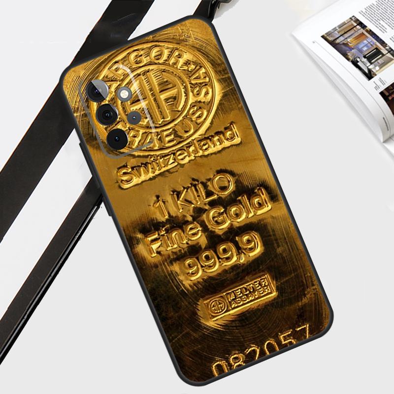 Switzerland Fine Gold Case For Samsung Galaxy A06 A56 A36 A26 A16 A54 A34 A14 A12 A22 A32 A52 A13 A53 A15 A35 A55
