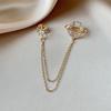Tassel Collar Chain Fashion Brooch Formal Luxury High-end Style Rhinestone Accessory Jewelry Accessory
