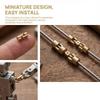 Mini OD 2mm 1mm Brass Coupling Shaft Universal Joint Precise Through Hole Connector for Small Motorized Devices Assembly