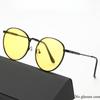 5PCS Fashion Retro Punk Sunglasses Men Women Round Black Metal Frame Colorful Lens Sun Glasses Eyewear