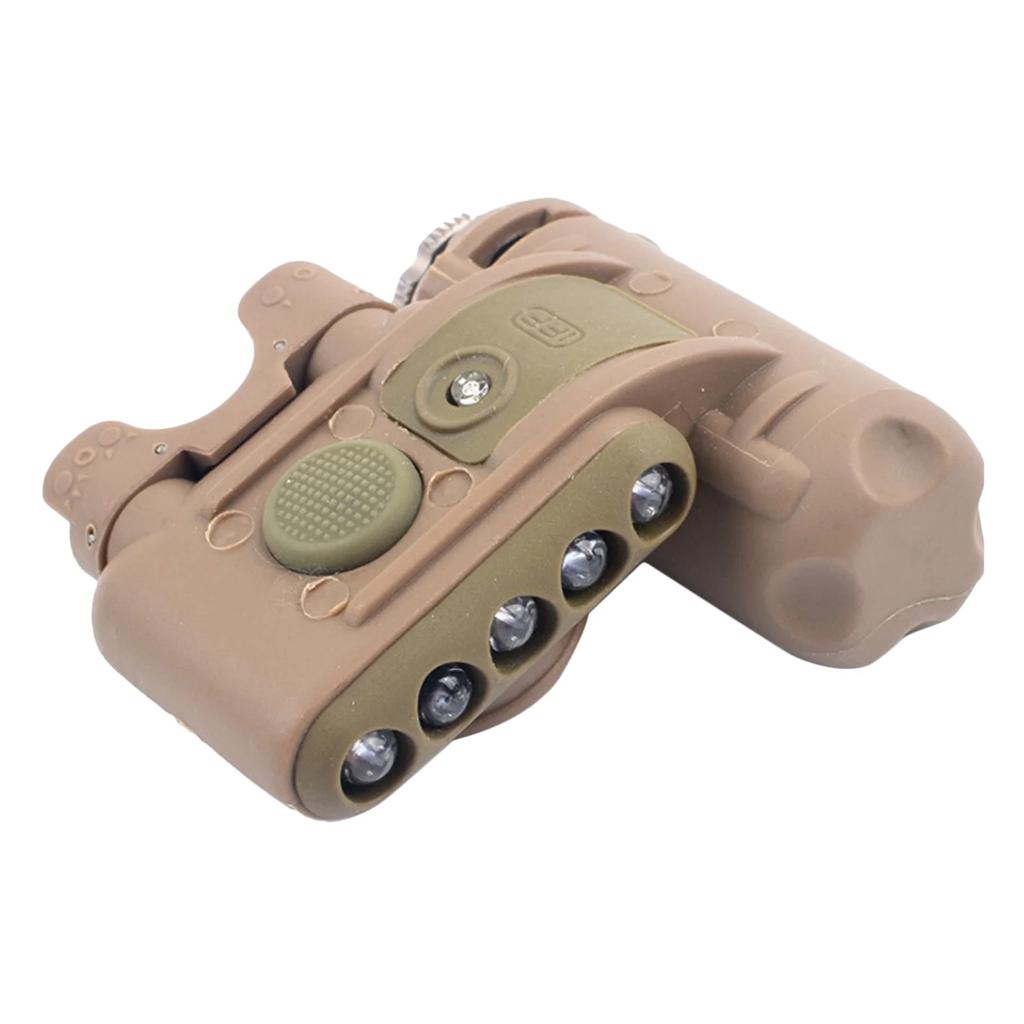 LED lovecká čepice světlo taktická helma svítilna IFF signální světla venkovní osvětlení bílá červená LED gen lampa