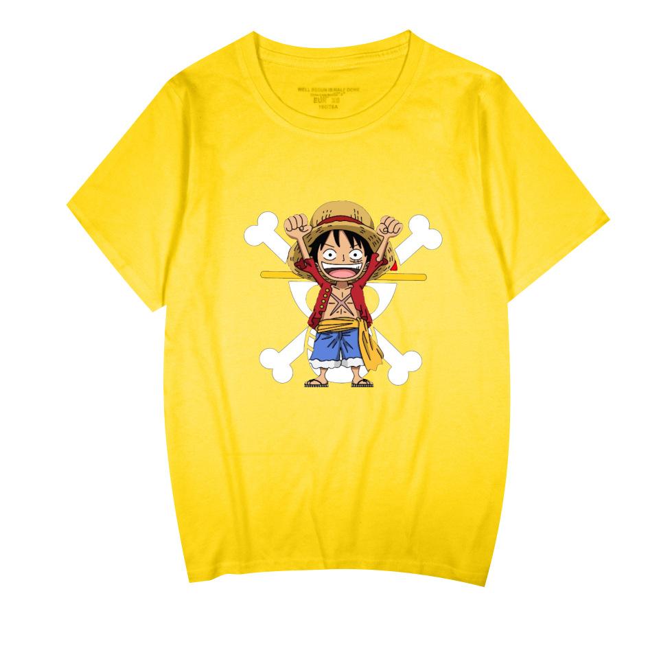 ONE PIECE Cartoon Tshirt Hip Hop Men Women Anime Print Top Tees Harajuku Tshirts Fashion Summer T-shirt