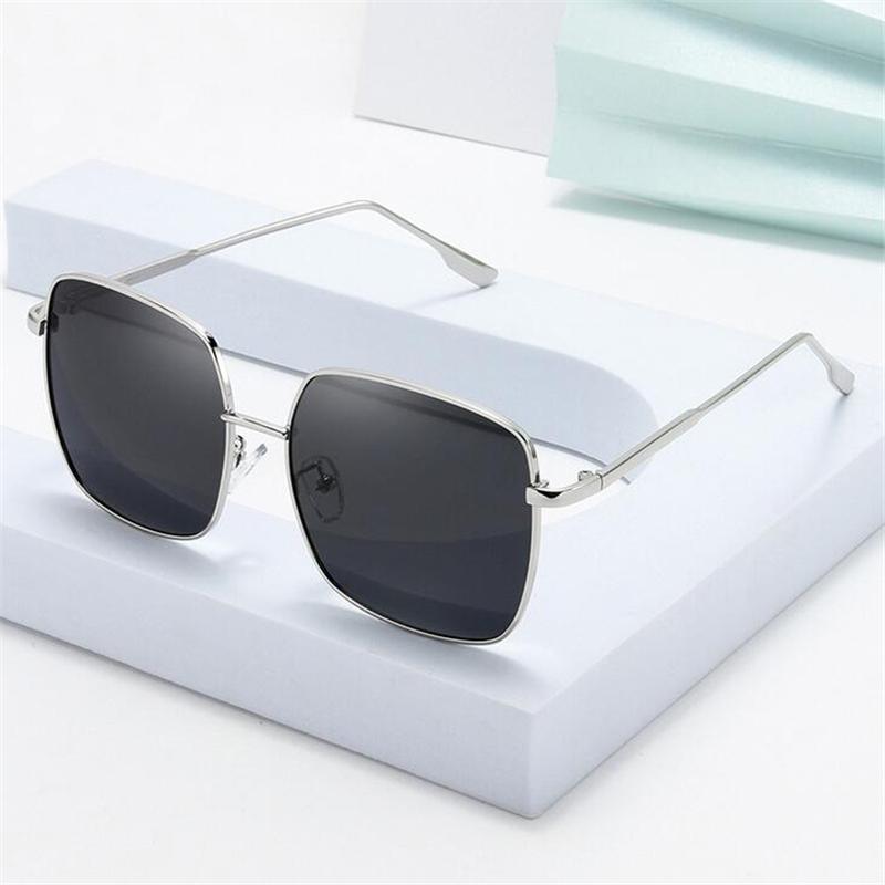 Duże Kwadratowe Okulary Przeciwsłoneczne na Receptę z Soczewkami Minusowymi Męskie Polaryzowane Antyodblaskowe Okulary Przeciwsłoneczne dla Krótkowidzów Damskie 0 -0.5 -0.75 Do -4.0