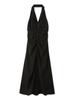 Vestido de gola halter SWFO251003BLK0