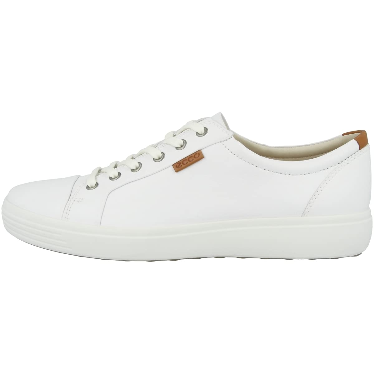 

ECCO Men s Soft 7 Sneaker, White, 7-7. 5