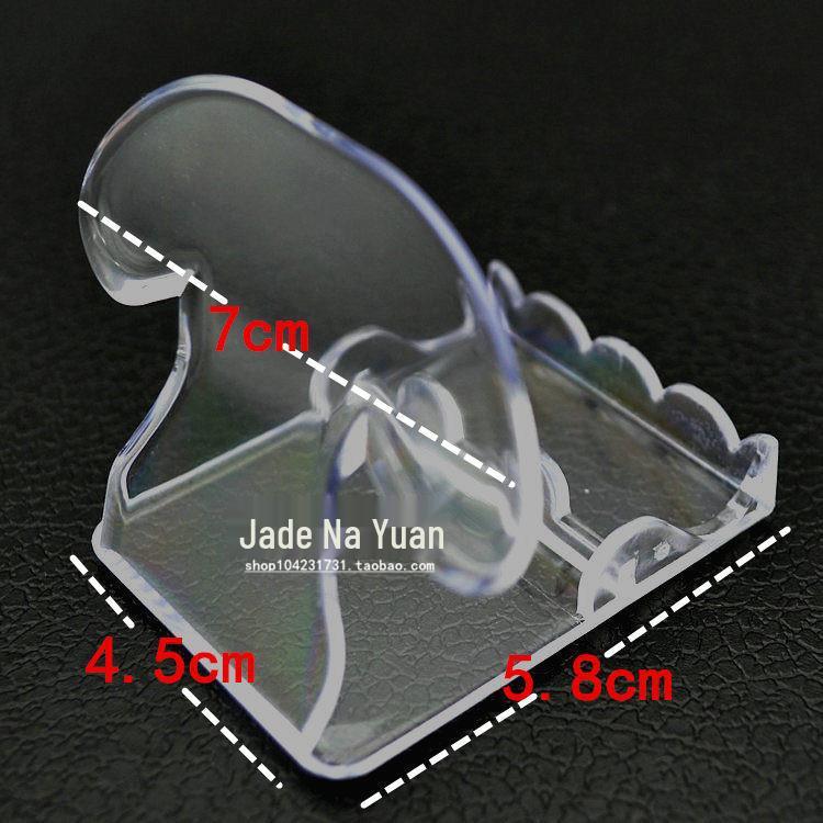 Soportes de Exhibición de Joyería de Pulsera y Brazalete de Cristal de Jade Transparente Acrílico