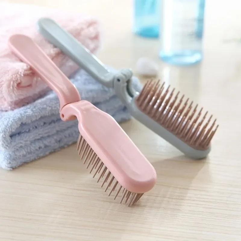 Air Cushion Hair Styling Comb Mini Folding Comb Women Portable Compact Comb Ins Cute Students Anti-static Massage Hair Brush