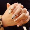 Finger Nail Ring Open Protective Dragonfly Pattern