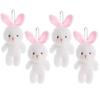 10Pcs Stuffed Little Rabbit Plush Toy Keyring Easter Party Bunny Plush Dolls  Holiday Gift