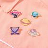 High-quality Alloy Colorful Planet Brooch Cosmic Star Pin For Fashion Lovers
