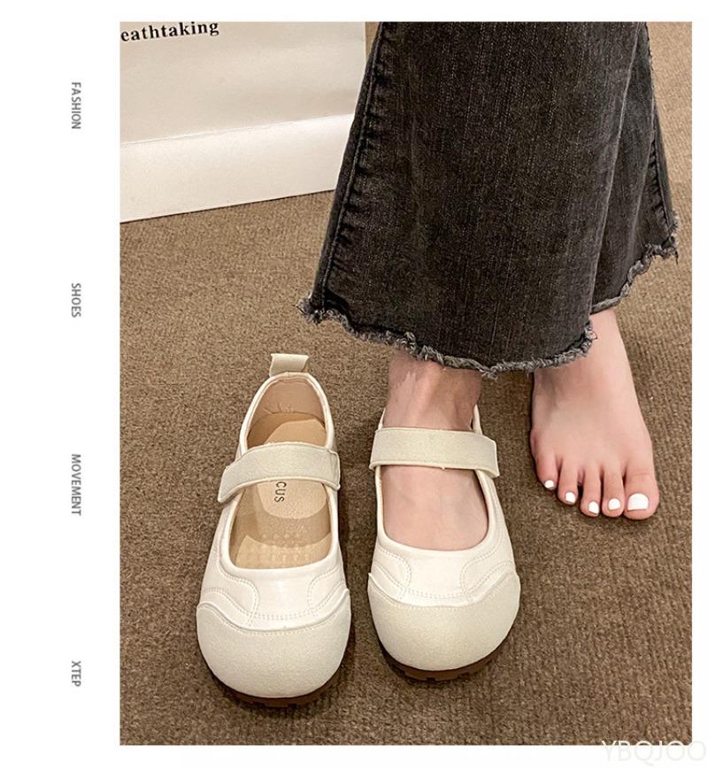 Fashion Spring Autumn New Flat Soft Bottom Comfortable Fashionable Versatile Casual Shoes Round Head Shallow Mouth Women's Shoes