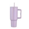 40oz Stainless Steel Handle Cup Double-layer Thermos Cup Sport Kettle for Men and Women Vacuum Cold-insulated Car Cup with Straw