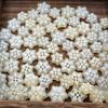 10pcs Snowflake Resin Button, White Handmade Decorative Scrapbook DIY Crafts Baby Clothing Accessorie Bead Jewelry