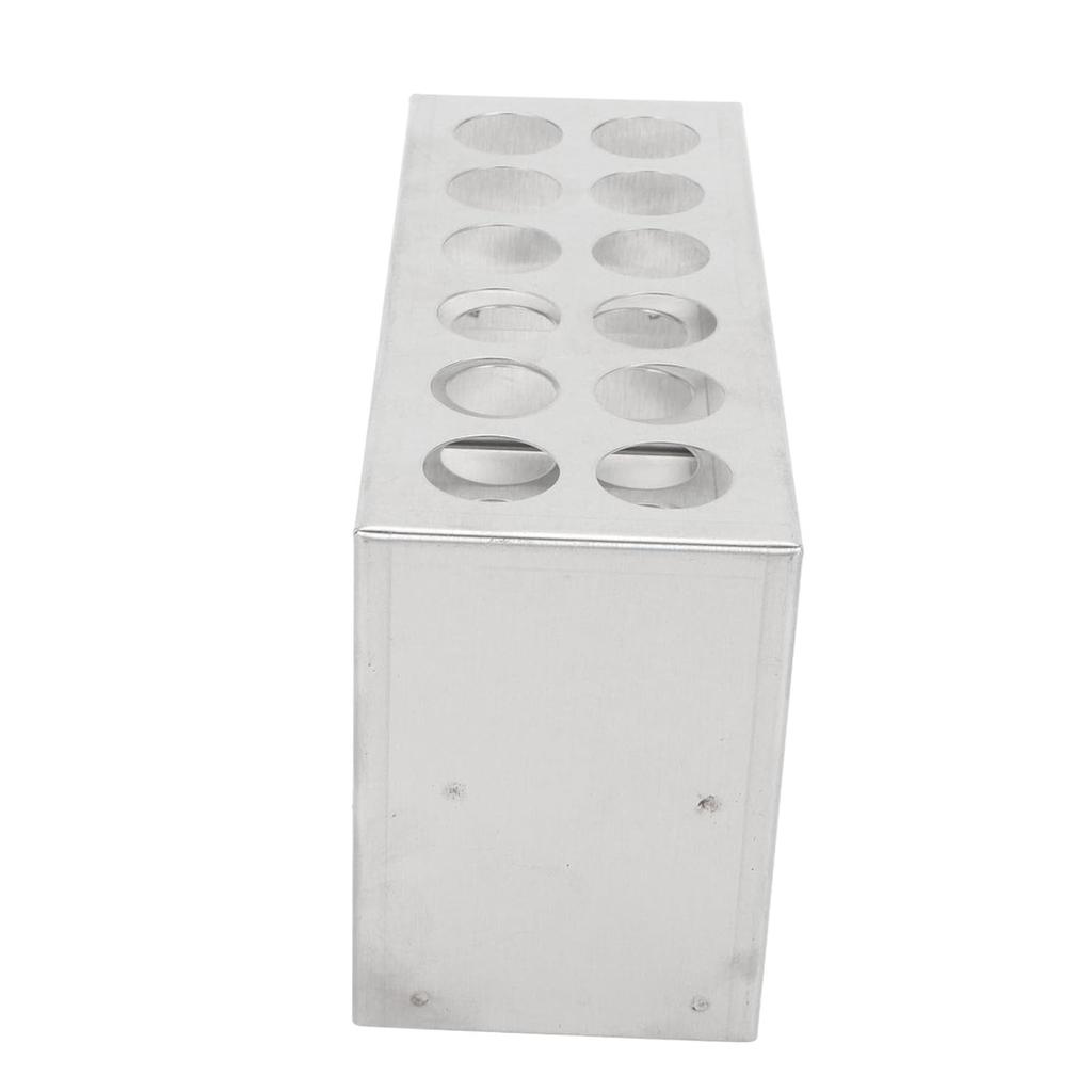 Test Tube Rack, 12 Holes 0.75in 3 Tiers Metal Test Tube Rack Stainless Steel Centrifuge Tube Holder for Laboratory School Scientific Experiments