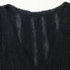 Haat HA93FH707 Black Lace V-Neck Sleeveless Dress Dress 2 blackUsed