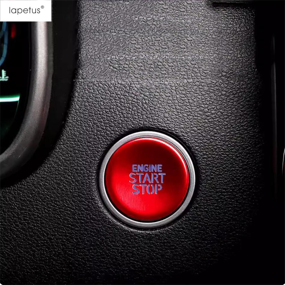For Hyundai Tucson NX4 & Elantra 2021 - 2025 Car Start Stop Engine Ignition Push Button Cover Trim Silver Red Blue Accessories