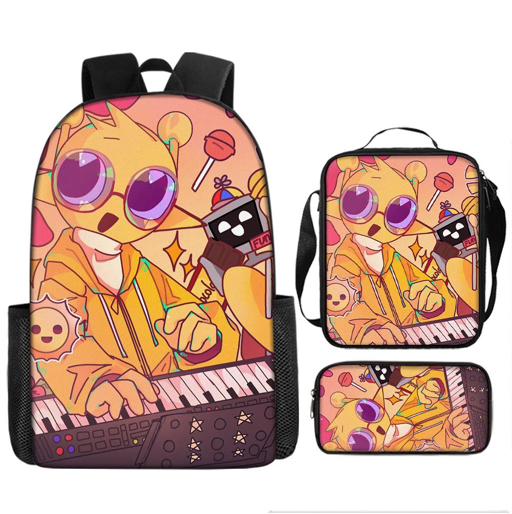 Sprunki Rhythm Box Backpack Primary School Third and Fourth Grades Lightweight Student School Bag