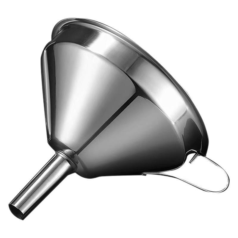 304 Stainless Steel Oil Funnel with Filter – Small Diameter, Food Grade for Household Use