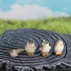 Resin Crafts Simulation Owl Ornaments Small Garden Owl Ornaments Funny Owl Miniatures  Scene Decor
