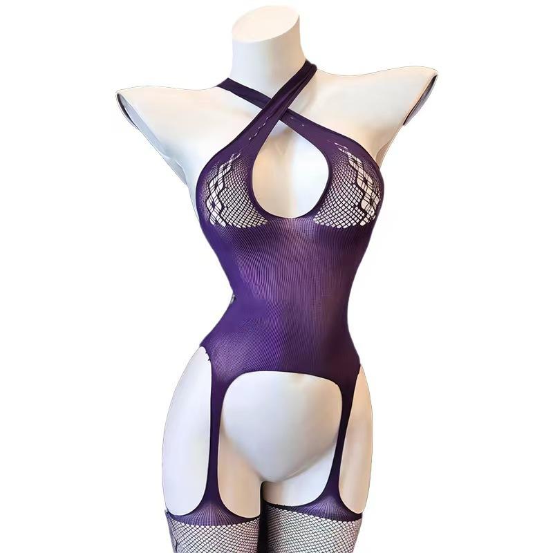 Europe and the United States hot-selling sexy lingerie hollow temptation suspenders women's passion tights explosion