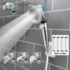 Luxus-Design 3 Modi Turbo-Ventilator Duschkopf Hochdruck Wassersparend Sprühkopf Verstellbar Duschkopf Filter Badezimmer Zubehör
