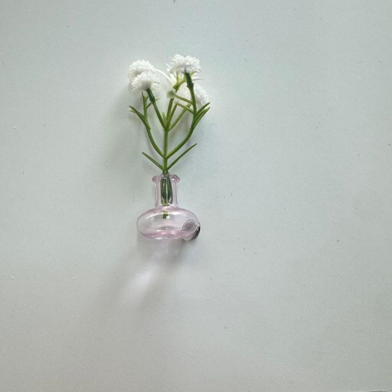 Mini Glass Bottle Flower Vase Fridge Magnets Big Small Sizes For Home Kitchen Diy Decoration Ornaments