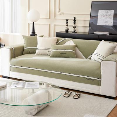 Chenille Bankkussen Frans Vierseizoenen Universeel Antislip Bankovertrek Stoffen Hoes Stofdicht Hoogwaardig Grijs Zitkussen