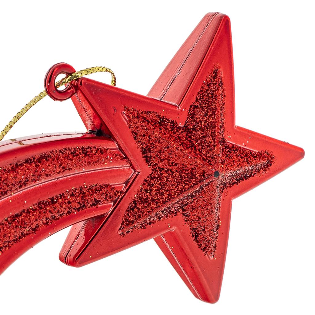 Christmas Baubles Bauble For Christmas Tree Christmas Decorations Pendants Stars 4pcs