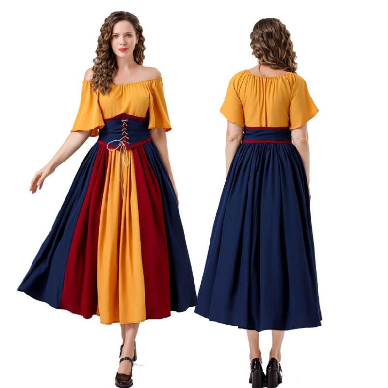 Halloween new medieval ladies retro gorgeous aristocratic dress masquerade costume
